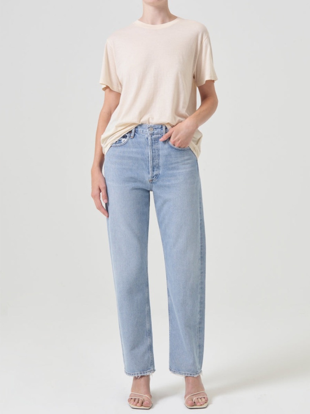Agolde 90’s Mid Rise Loose Fit Jeans Snapshot Sz25 Good Condition firm price - Picture 2 of 12